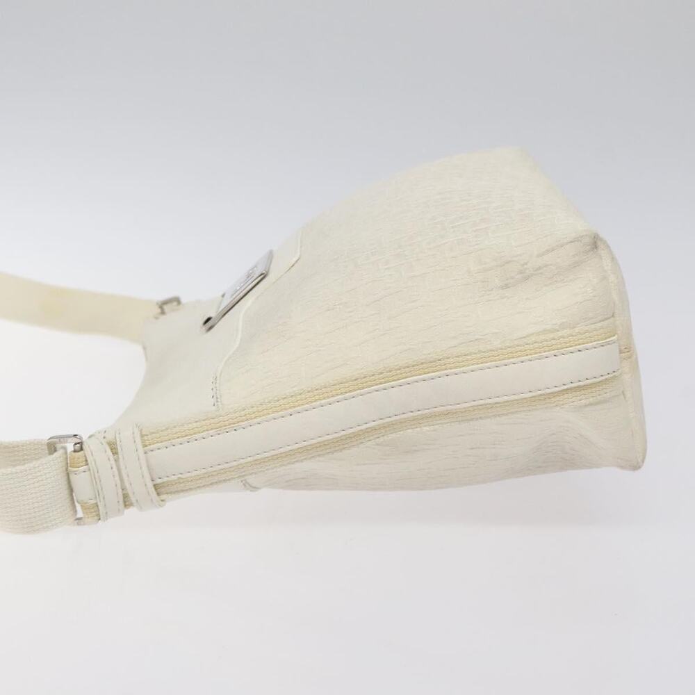 DIOR Trotter Canvas Shoulder Bag White Silver - Picture 4 of 16